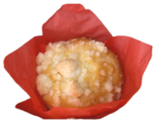 Muffin à la pêche